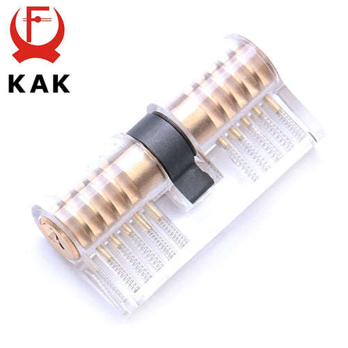 KAK Cutaway Practice Cylinder – Brass Core, Visible Pins