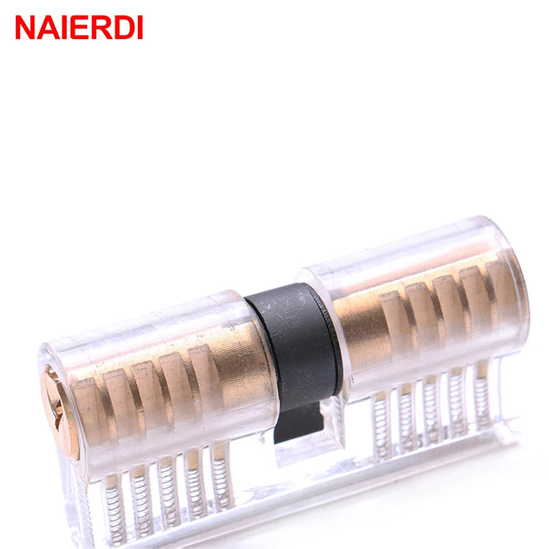 NAIERDI Transparent Euro Cylinder – Practice Lock with Keys – image 5