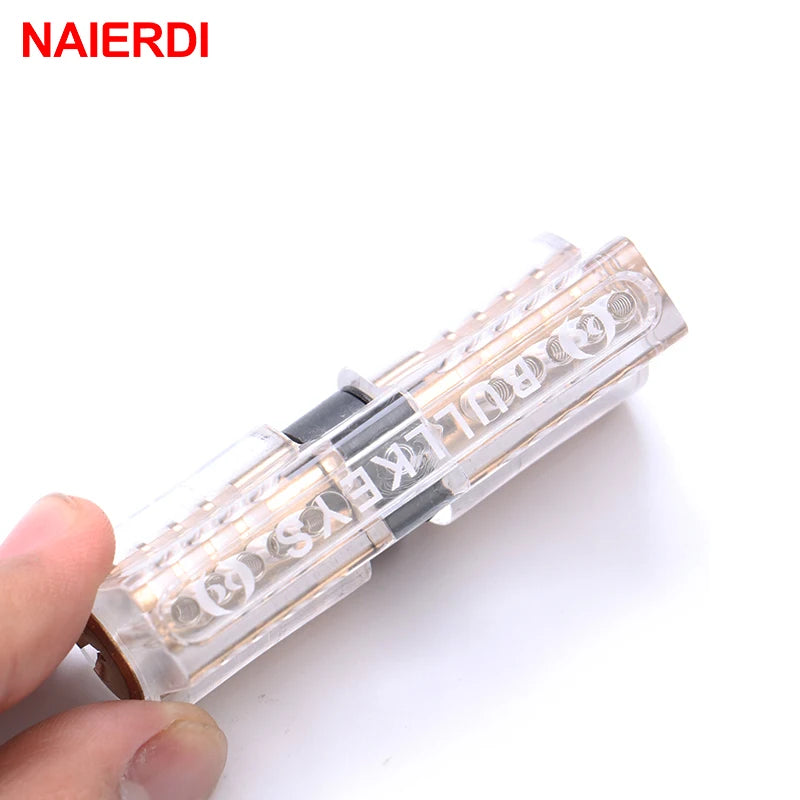 NAIERDI Transparent Euro Cylinder – Practice Lock with Keys – image 4