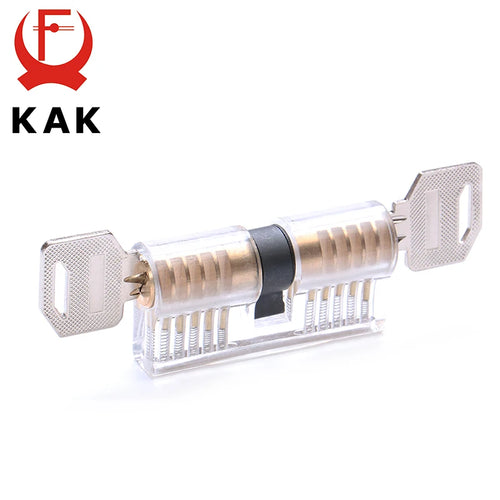 KAK Cutaway Practice Cylinder – Brass Core, Visible Pins – image 2