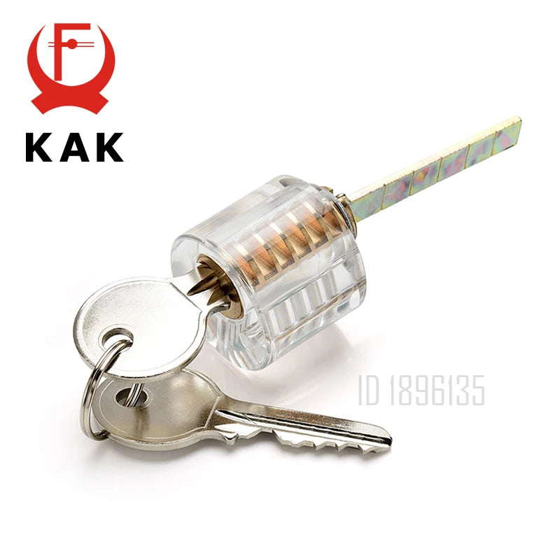 KAK Transparent Practice Padlock Set – 7 Locks with Keys – image 18