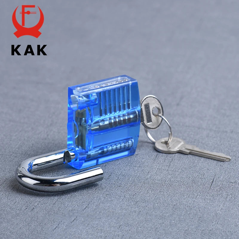 KAK Transparent Practice Padlock 80×50 mm with Keys – image 5