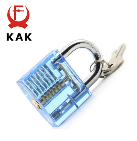 KAK Transparent Practice Padlock 80×50 mm with Keys – image 18