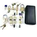 Workshop Practice Set – 9 Transparent Locks + 24 Titanium-Plated Picks
