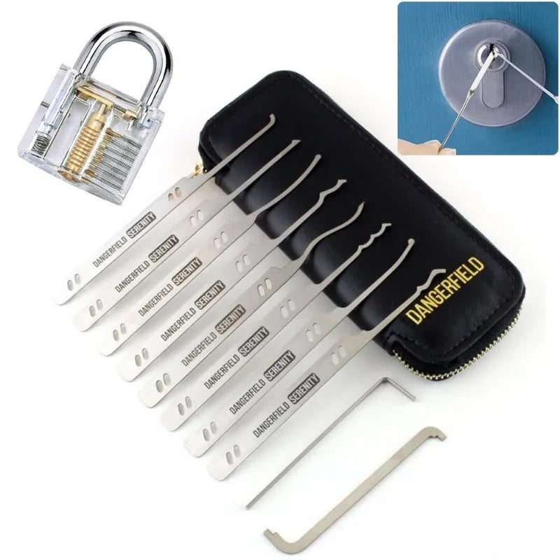 Lock Pick Set in Leather Zip Case – 10 or 24 Picks – image 8