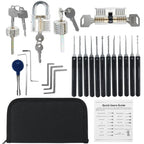 Lock Pick Set – 30 Picks, 2 Transparent Padlocks, Zip Case – image 2