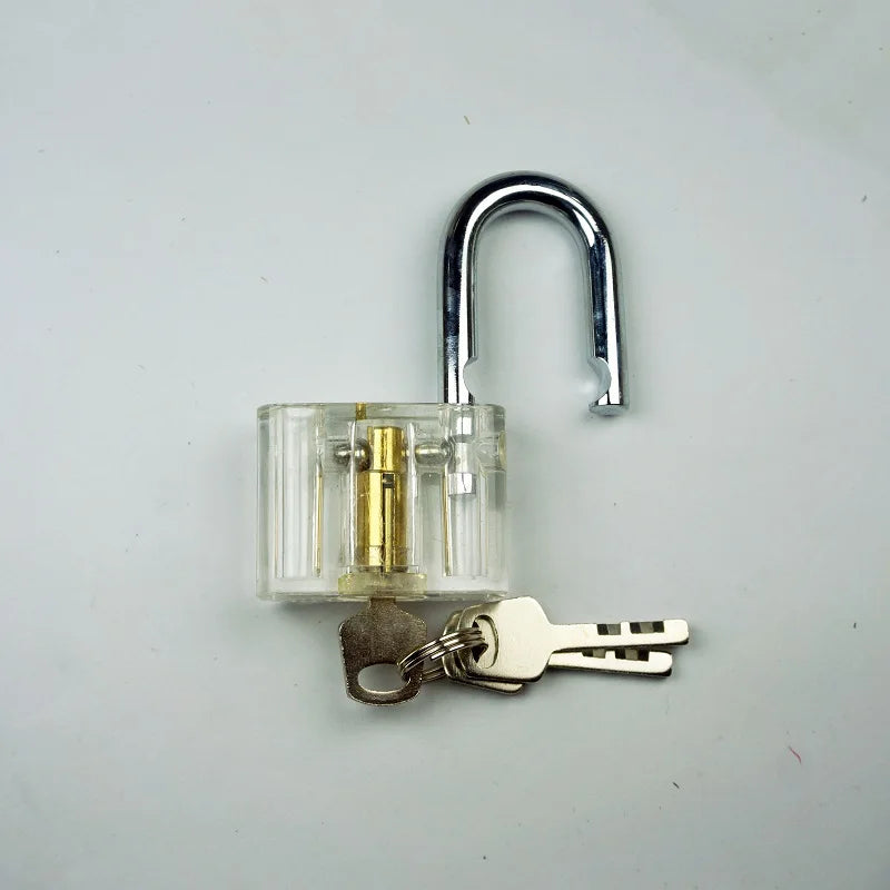 Transparent Disc Detainer Practice Padlock – image 5