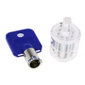 Transparent Tubular Practice Lock – 7 Pin