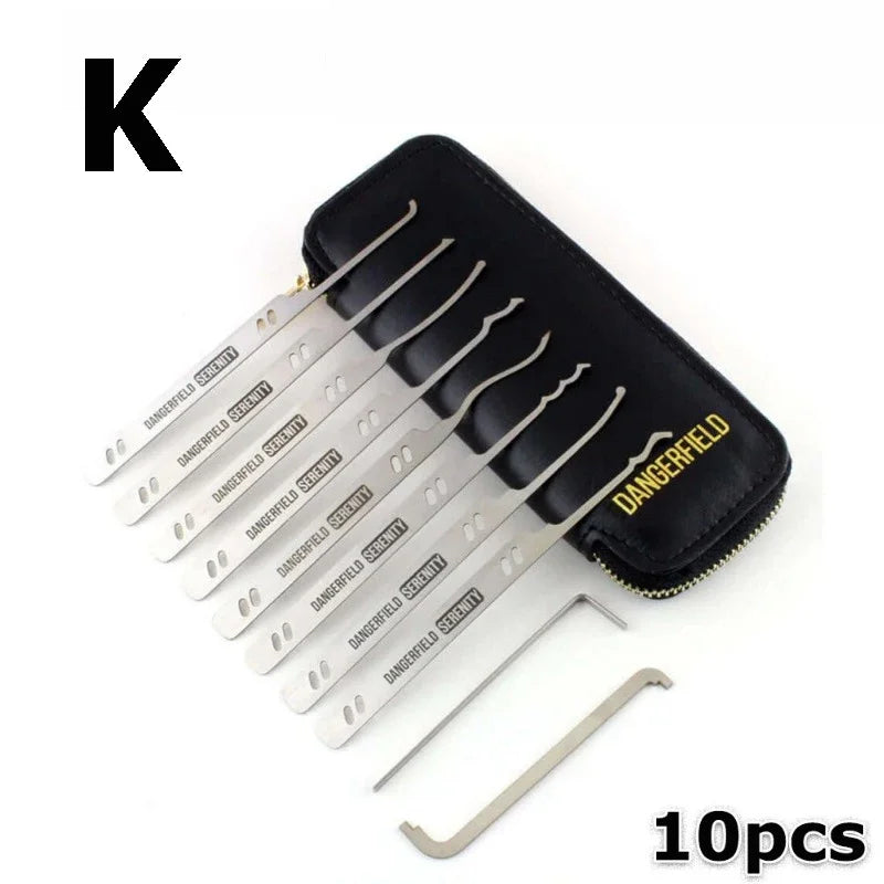 Lock Pick Set in Leather Zip Case – 10 or 24 Picks – image 22