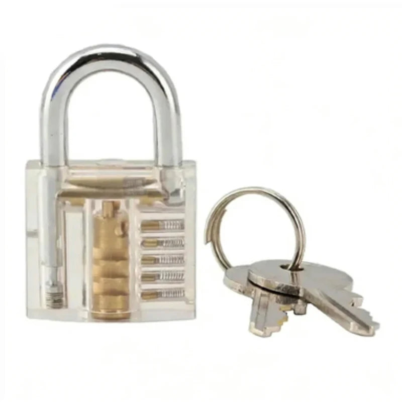 Transparent Practice Padlock – Cutaway Pin Tumbler (Small, Large or Euro Cylinder) – image 6