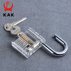 KAK Transparent Practice Padlock 80×50 mm with Keys – image 3