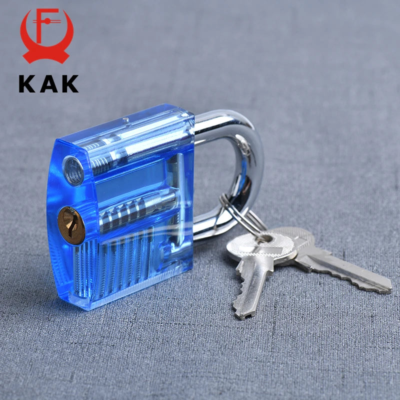 KAK Transparent Practice Padlock 80×50 mm with Keys – image 6