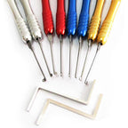 Dimple Lock Pick Set with Round Handles – Optional Dimple Practice Lock – image 3