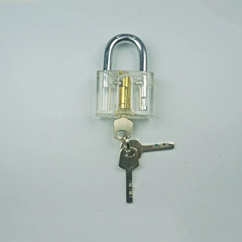 Transparent Disc Detainer Practice Padlock – image 4