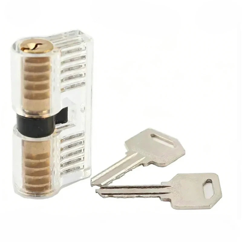 Transparent Practice Padlock – Cutaway Pin Tumbler (Small, Large or Euro Cylinder) – image 2