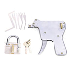 4-in-1 Beginner Training Kit – Picks, Tension Wrenches, Snap Gun & Transparent Padlock – image 2
