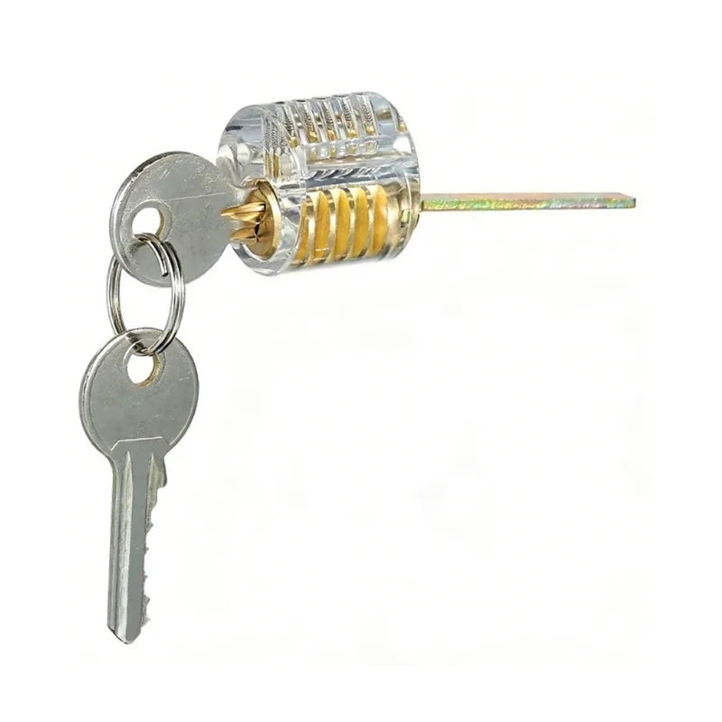 Transparent Practice Padlock – Cutaway Pin Tumbler (Small, Large or Euro Cylinder) – image 4